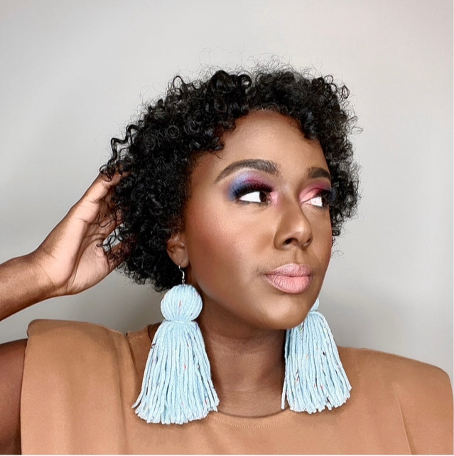 Fall Feather Collection Tassel Earrings