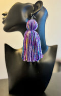 Purple Reign Tassel Earrings