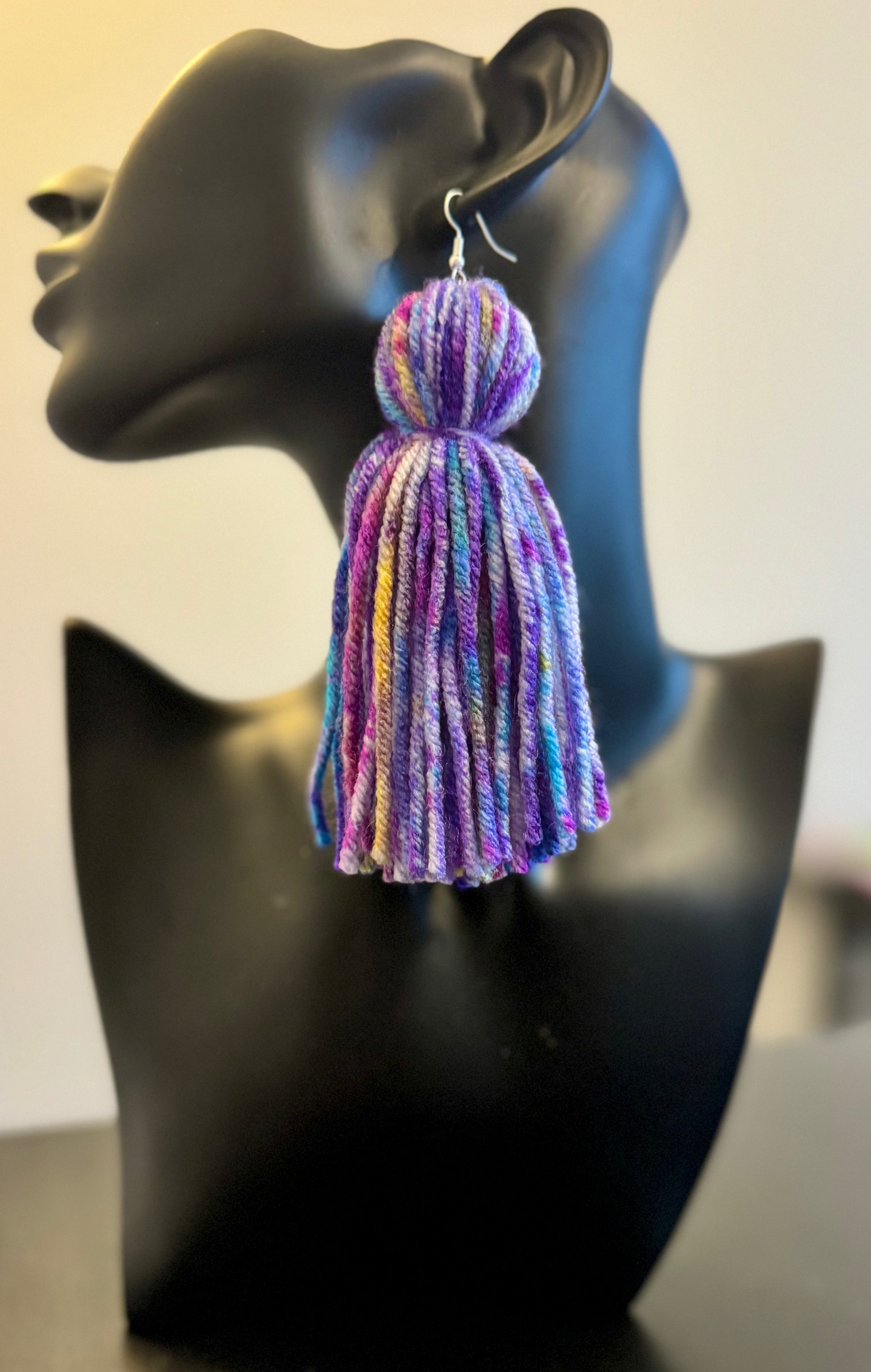 Purple Reign Tassel Earrings