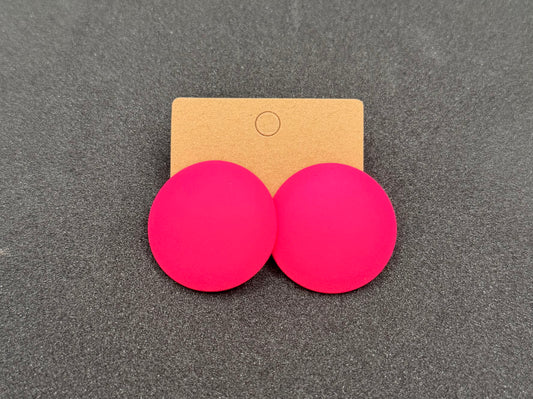 Mini Button Earrings