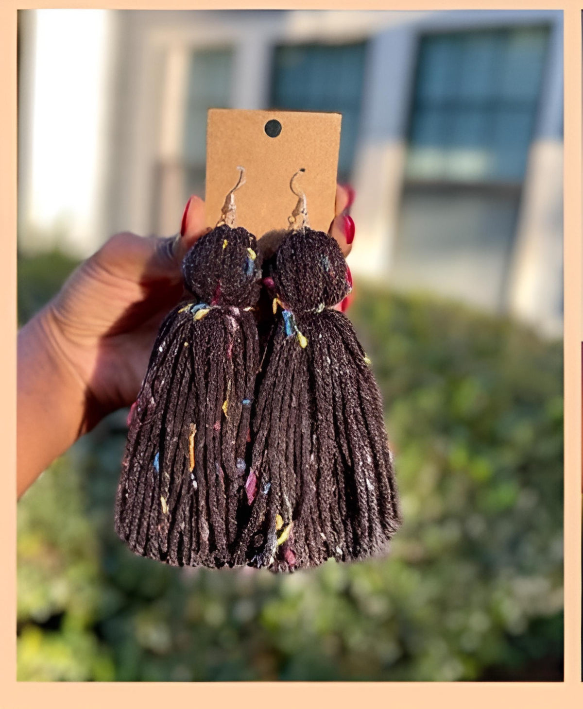 Fall Feather Collection Tassel Earrings
